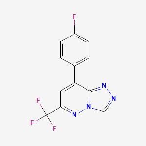 1,2,4-Triazolo(4,3-b)pyridazine, 8-(p-fluorophenyl)-6-trifluoromethyl-