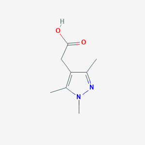 molecular formula C8H12N2O2 B1340773 (1,3,5-trimethyl-1H-pyrazol-4-yl)acetic acid CAS No. 70598-03-7