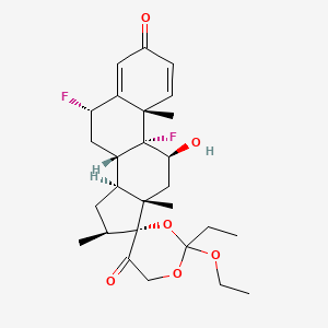 (6Alpha,11Beta,16Beta)-17,21-[(1-Ethoxypropylidene)bis(oxy)]-6,9-difluoro-11-hydroxy-16-methylpregna-1,4-diene-3,20-dione