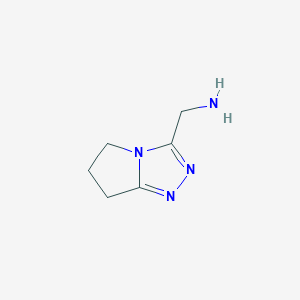 molecular formula C6H10N4 B1340796 (6,7-Dihydro-5H-pyrrolo[2,1-c][1,2,4]triazol-3-yl)methanamine CAS No. 923156-44-9