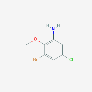 molecular formula C7H7BrClNO B1340812 3-溴-5-氯-2-甲氧基苯胺 CAS No. 569688-63-7