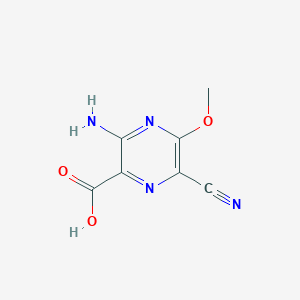 B134082 3-Amino-6-cyano-5-methoxypyrazine-2-carboxylic acid CAS No. 157224-90-3