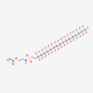 2-Propenoic acid, 2-(methyl((3,3,4,4,5,5,6,6,7,7,8,8,9,9,10,10,11,11,12,12,13,13,14,14,15,15,16,16,17,17,18,18,18-tritriacontafluorooctadecyl)sulfonyl)amino)ethyl ester