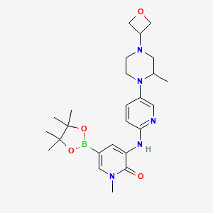 (R)-1-Methyl-5-[[5-[2-methyl-4-(3-oxetanyl)-1-piperazinyl]-2-pyridyl]amino]-6-oxo-1,6-dihydropyridine-3-boronic Acid Pinanol Ester