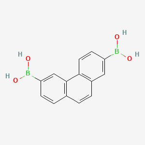 molecular formula C14H12B2O4 B13408457 Phenanthrene-2,6-diyldiboronic acid 