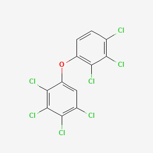 molecular formula C12H3Cl7O B13408520 2,2',3,3',4,4',5-Heptachlorodiphenyl ether CAS No. 71585-40-5