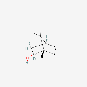 molecular formula C10H18O B13408545 (1S,2R,4R)-2,3,3-trideuterio-1,7,7-trimethylbicyclo[2.2.1]heptan-2-ol 