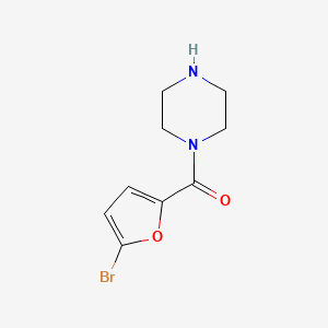molecular formula C9H11BrN2O2 B1340855 (5-溴呋喃-2-基)(哌嗪-1-基)甲酮 CAS No. 66204-30-6