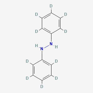 molecular formula C12H12N2 B13408567 1,2-(Diphenyl-d10)hydrazine 