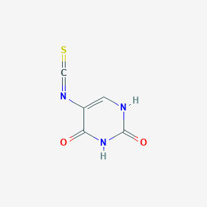 molecular formula C5H3N3O2S B13408574 5-isothiocyanato-1H-pyrimidine-2,4-dione CAS No. 7702-88-7