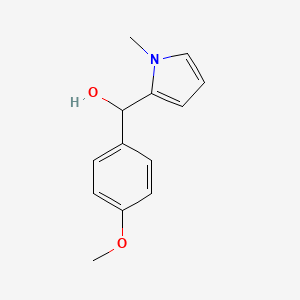 molecular formula C13H15NO2 B13408583 4-Methoxyphenyl-(1-methyl-2-pyrrolyl)methanol 