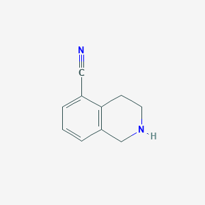 molecular formula C10H10N2 B1340897 1,2,3,4-Tetrahydroisoquinoline-5-carbonitrile CAS No. 215794-24-4
