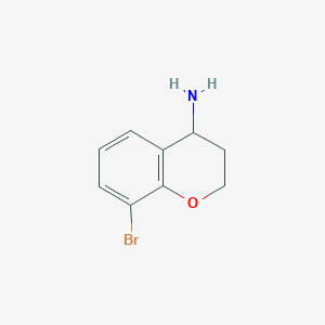 molecular formula C9H10BrNO B1340898 8-Bromochroman-4-amine CAS No. 886762-91-0