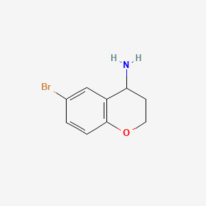 molecular formula C9H10BrNO B1340900 6-溴基色苷-4-胺 CAS No. 735248-42-7