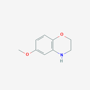 molecular formula C9H11NO2 B1340903 6-甲氧基-3,4-二氢-2H-1,4-苯并恶嗪 CAS No. 58960-11-5