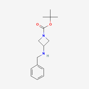 molecular formula C15H22N2O2 B1340908 叔丁基3-(苄氨基)氮杂环丁烷-1-羧酸酯 CAS No. 939760-33-5