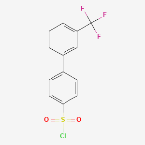 molecular formula C13H8ClF3O2S B1340909 3'-(三氟甲基)联苯-4-磺酰氯 CAS No. 885267-96-9