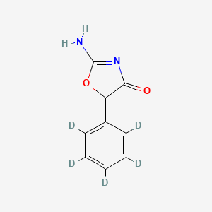 2-Amino-5-(phenyl-d5)-4(5H)-oxazolone; Azoxodone-d5; Tradon-d5; Volital-d5