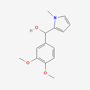 3,4-Dimethoxyphenyl-(1-methyl-2-pyrrolyl)methanol