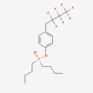 Phosphinic acid, dibutyl-, 4-(2,2,3,3,4,4,4-heptafluorobutyl)phenyl ester