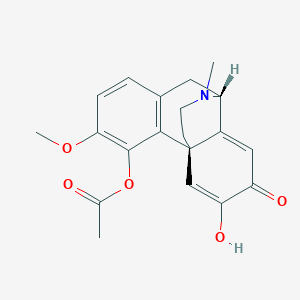 molecular formula C20H21NO5 B13409271 O4-Acetyl-O6-demethylsalutaridine 