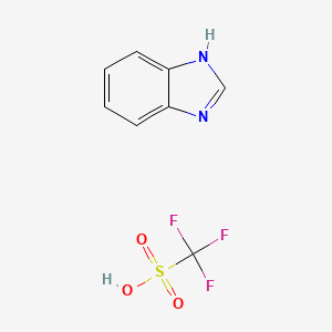 molecular formula C8H7F3N2O3S B13409279 1H-Benzo[d]imidazole trifluoromethanesulfonate 