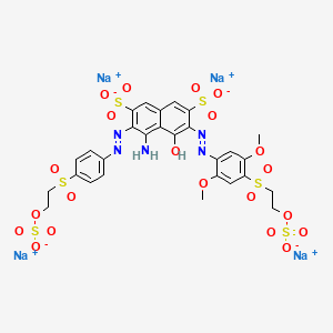 Tetrasodium 4-amino-6-[[2,5-dimethoxy-4-[[2-(sulphonatooxy)ethyl]sulphonyl]phenyl]azo]-5-hydroxy-3-[[4-[[2-(sulphonatooxy)ethyl]sulphonyl]phenyl]azo]naphthalene-2,7-disulphonate