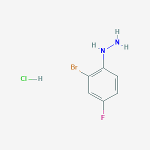 molecular formula C6H7BrClFN2 B1340929 (2-溴-4-氟苯基)肼盐酸盐 CAS No. 571170-91-7