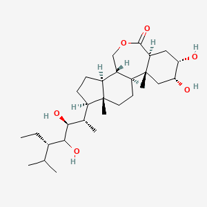 molecular formula C29H50O6 B13409320 28-Homo-brassinolide 