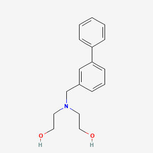 2-[2-Hydroxyethyl-[(3-phenylphenyl)methyl]amino]ethanol