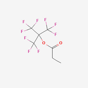 1,1,1,3,3,3-Hexafluoro-2-(trifluoromethyl)propan-2-yl propanoate