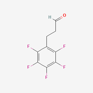 molecular formula C9H5F5O B13409350 3-(Pentafluorophenyl)propanal CAS No. 82208-42-2