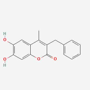 molecular formula C17H14O4 B1340936 3-苄基-6,7-二羟基-4-甲基-2H-色烯-2-酮 CAS No. 23368-41-4