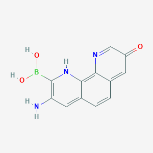 b-(3-Amino-8-hydroxy-1,10-phenanthrolin-2-yl)-boronic acid