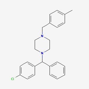 1-[(4-Chlorophenyl)phenylmethyl]-4-[(4-methylphenyl)methyl]piperazine