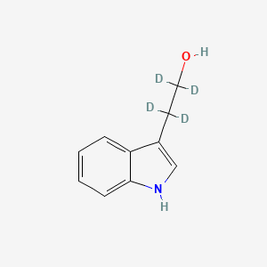 molecular formula C10H11NO B13409437 Tryptophol-d4 