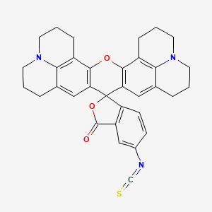 6-isothiocyanatospiro[2-benzofuran-3,16'-3-oxa-9,23-diazaheptacyclo[17.7.1.15,9.02,17.04,15.023,27.013,28]octacosa-1(27),2(17),4(15),5(28),13,18-hexaene]-1-one