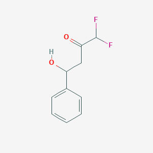 molecular formula C10H10F2O2 B13409465 1,1-Difluoro-4-hydroxy-4-phenylbutan-2-one 