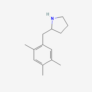 molecular formula C14H21N B13409504 2-(2,4,5-Trimethylbenzyl)pyrrolidine 