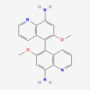 molecular formula C20H18N4O2 B13409529 8,8'-Diamino-6,6'-dimethoxy-5,5'-biquinoline 