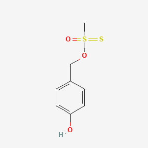 molecular formula C8H10O3S2 B13409555 4-(Methylsulfonothioyloxymethyl)phenol 