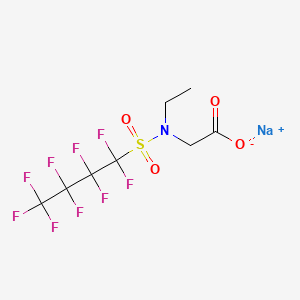 molecular formula C8H7F9NNaO4S B13409590 Glycine, N-ethyl-N-[(nonafluorobutyl)sulfonyl]-, sodium salt CAS No. 68555-68-0