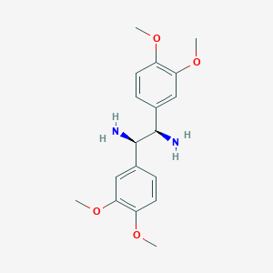 molecular formula C18H24N2O4 B13409591 (S,S)-1,2-Bis-(3,4-dimethoxyphenyl)ethane-1,2-diamine 