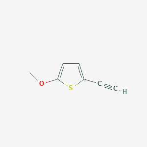 molecular formula C7H6OS B13409596 2-Ethynyl-5-methoxythiophene 