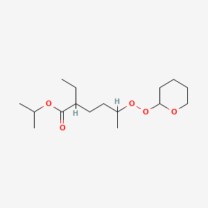 Propan-2-yl 2-ethyl-5-(oxan-2-ylperoxy)hexanoate