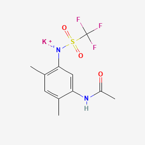 molecular formula C11H12F3KN2O3S B13409606 Mefluidide-potassium CAS No. 83601-83-6