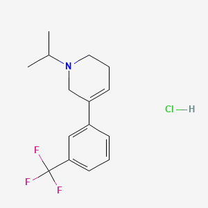 Pyridine, 1,2,3,6-tetrahydro-1-(1-methylethyl)-5-(3-(trifluoromethyl)phenyl)-, hydrochloride