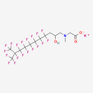 Potassium N-(4,4,5,5,6,6,7,7,8,8,9,9,10,11,11,11-hexadecafluoro-2-hydroxy-10-(trifluoromethyl)undecyl)-N-methylaminoacetate