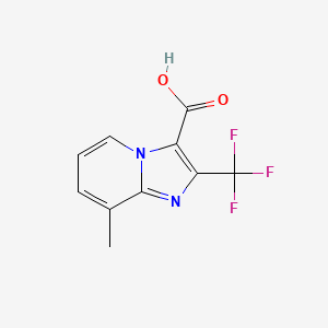molecular formula C10H7F3N2O2 B1340962 8-Methyl-2-(trifluoromethyl)imidazo[1,2-a]pyridine-3-carboxylic acid CAS No. 874776-53-1