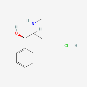 molecular formula C10H16ClNO B13409629 (1R)-2-(methylamino)-1-phenylpropan-1-ol;hydrochloride 